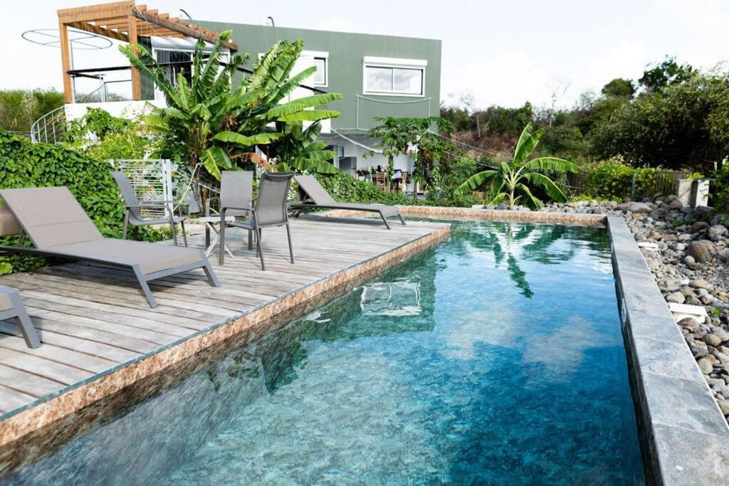 T2 Chaleureux & Piscine En Pleine Nature Petit-Canal Exterior foto